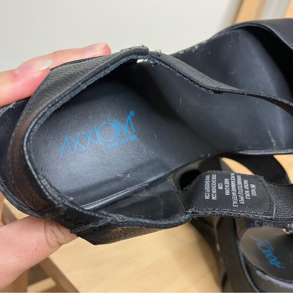 Axxiom Fantasy World black Mary Jane wedge comfort nursing shoes 8 - Picture 8 of 8